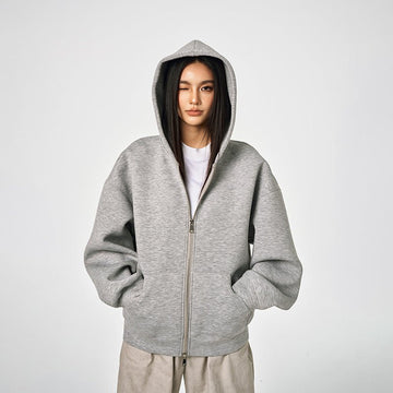 Unisex Retro Hoodie - Loose Solid Color
